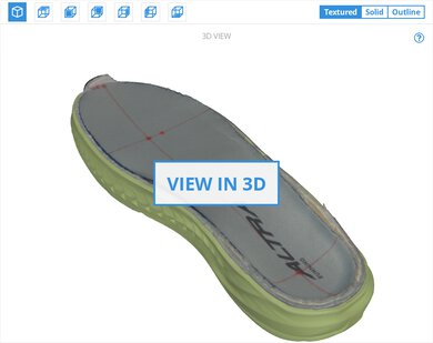 Altra Torin 7 3D Model Internal