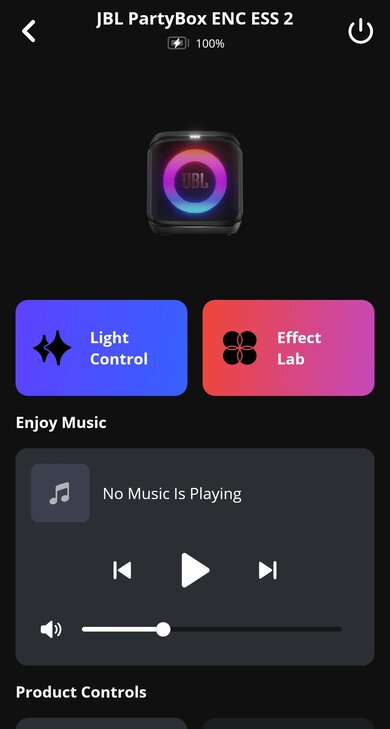 JBL PartyBox Encore Essential 2 App Picture
