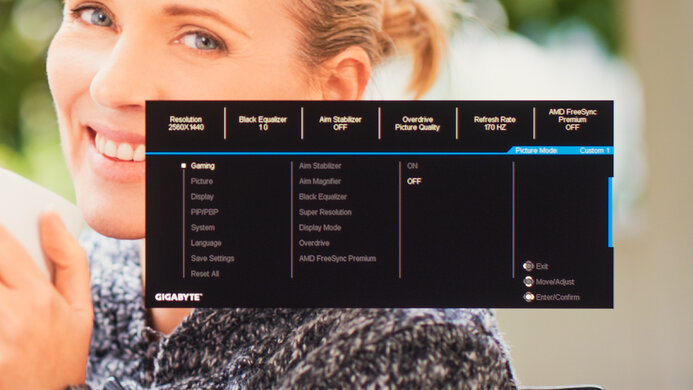 Gigabyte M27Q (rev. 1.0) OSD Picture