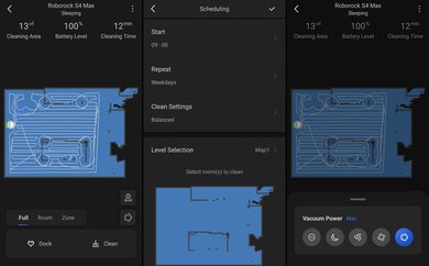 Roborock S4 Max Companion App Screen Grabs