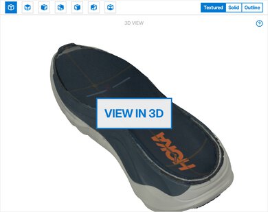 HOKA Gaviota 6 3D Model Internal