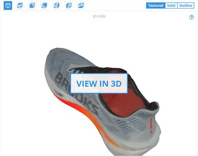Brooks Hyperion 2 3D Model Full Shoe