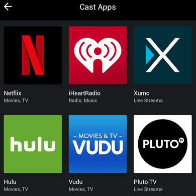 Vizio E Series 2017 Apps Picture