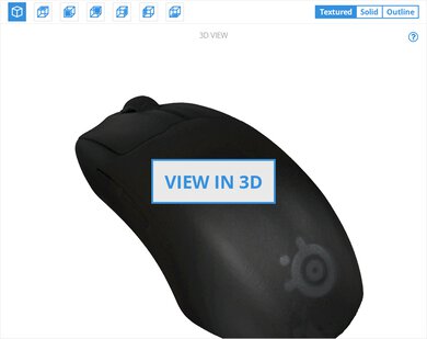 SteelSeries Prime Mini Wireless 3D Model
