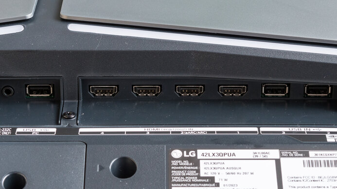 LG 42 OLED Flex Inputs 1