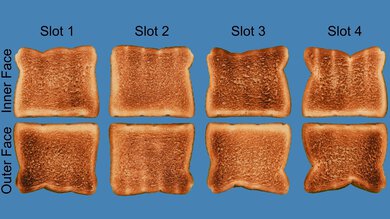 GE 4-Slice Toaster Toasting Evenness Photo