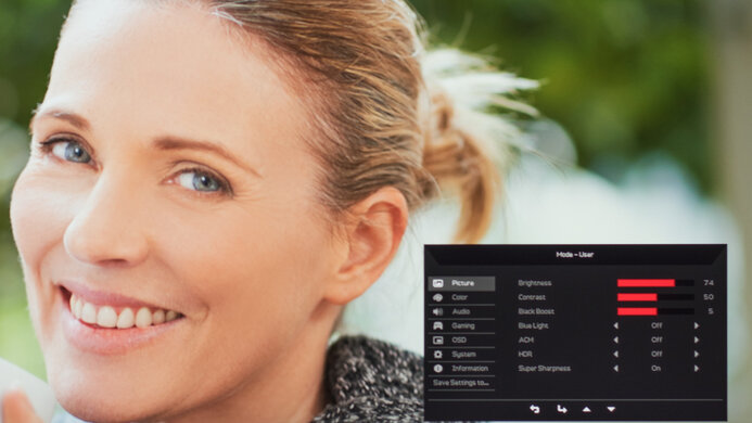 Acer Nitro XV340CK Pbmiipphzx OSD Picture