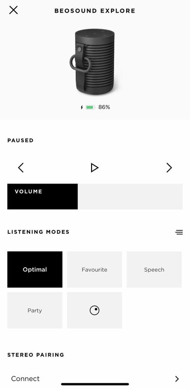 Bang & Olufsen Beosound Explore App Picture