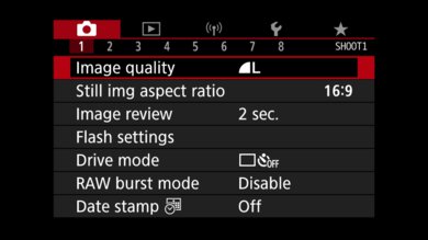 Canon PowerShot G7 X Mark III Screen Menu Picture