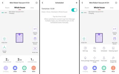 SwitchBot K10+ Companion App Screen Grabs
