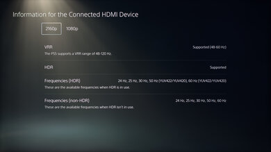 Samsung DU6900 PS5 Screenshot