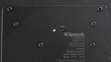 Klipsch Bar 48 Physical controls subwoofer photo 1