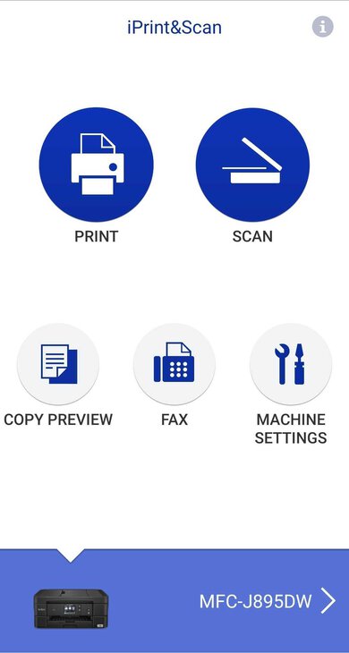 Brother MFC-J895DW App Printscreen