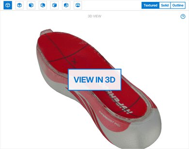 adidas Hyperboost Edge 3D Model Internal
