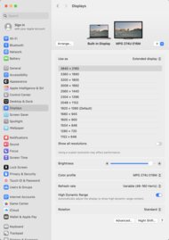MSI MPG 274URDFW E16M macOS Screenshot