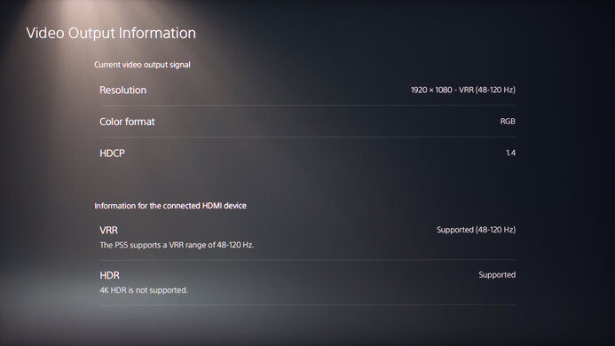 Dell Alienware AW2521H PS5 Compatibility Photo