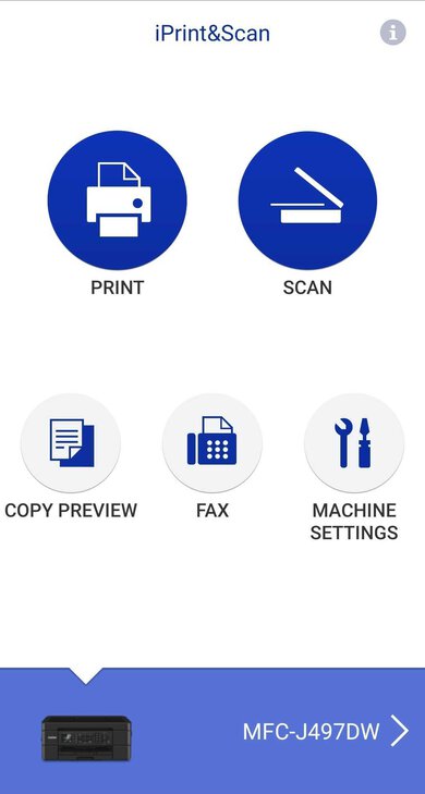 Brother MFC-J497DW App Printscreen