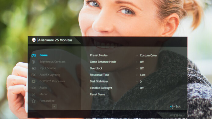 Dell Alienware AW2524H OSD Picture