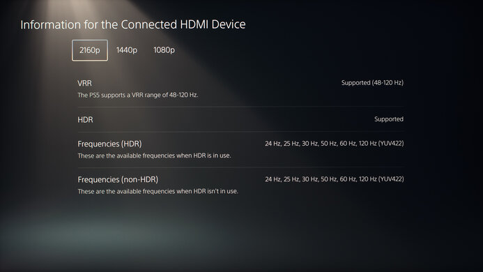 ASUS ROG Swift PG27UQR PS5 Compatibility Photo