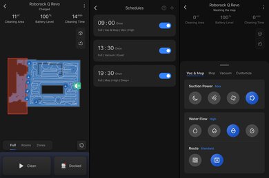 Roborock Qrevo Companion App Screen Grabs