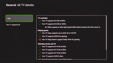 Samsung S95D OLED Xbox Series X Screenshot