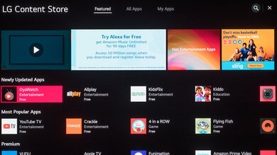 LG GX OLED Apps Picture