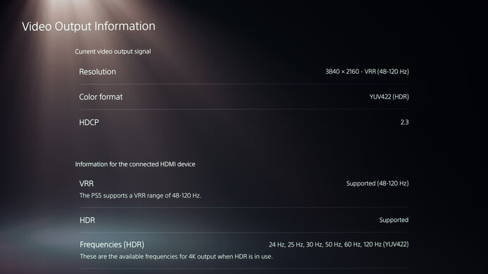 ASUS ROG Swift OLED PG42UQ PS5 Compatibility Photo