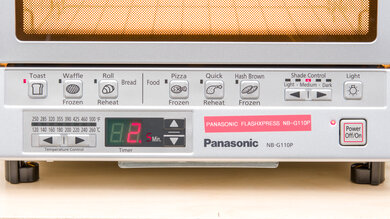 Panasonic FlashXpress NB-G110P Control Panel Picture