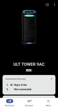 Sony ULT TOWER 9AC App Picture