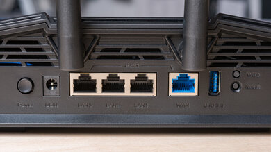 ASUS TUF Gaming BE9400 Ports Photo