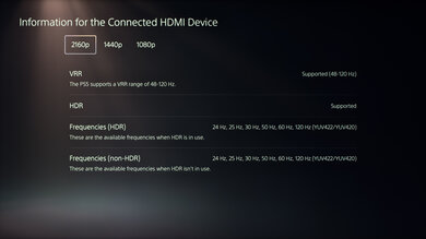Hisense U75QG PS5 Screenshot