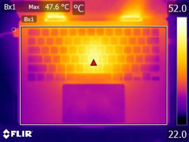 Apple MacBook Pro 14 (M1, 2021) Keyboard Temps Picture