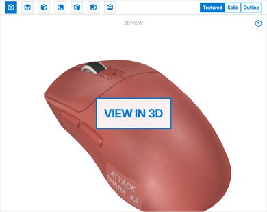 ATTACK SHARK X3 3D Model