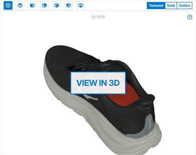 HOKA Clifton 11 3D Model Full Shoe