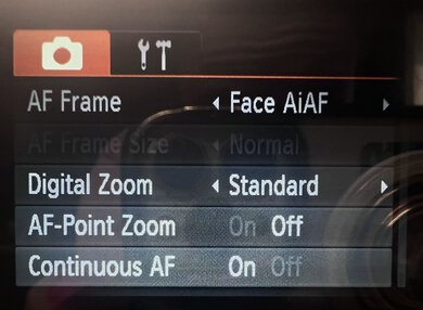 Canon PowerShot ELPH 360 HS A Screen Menu Picture