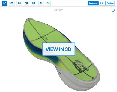 Mizuno Hyperwarp Elite 3D Model Internal