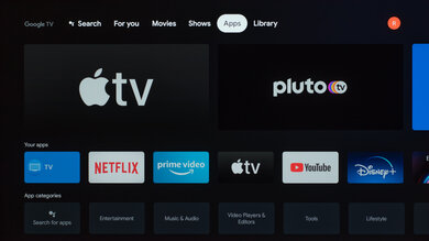 Sony A90J OLED Apps Picture