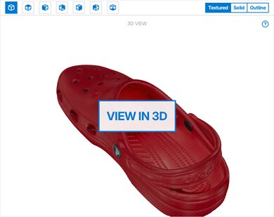 Crocs Classic Clog 3D Model Full Shoe