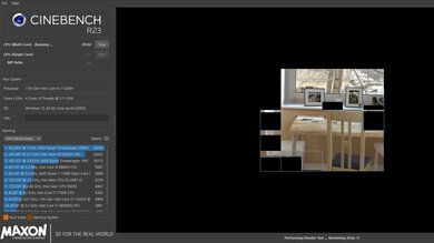 Lenovo IdeaPad Gaming 3i (2021) Cinebench R23 Photo