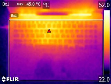 LG gram Pro 16 (2024) Keyboard Temps Picture