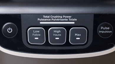 Ninja UltraCrush Control Panel