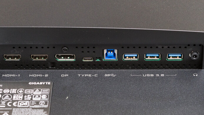 Gigabyte M32U Inputs 1