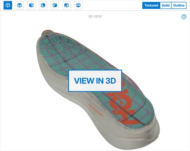 HOKA Rocket X 2 3D Model Internal