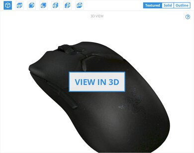 Razer Basilisk V3 3D Model Sample