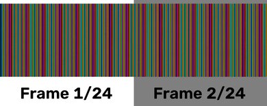 XGIMI Elfin Flip 4K Color Flash Sequence Sample