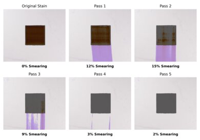 MOVA P50 Pro Ultra Stain Smearing Analysis Sample