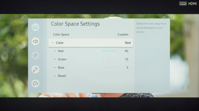 Configuración de calibración del Samsung RU7100 18