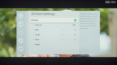 Configuración de calibración de Samsung RU7100 26