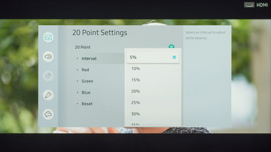 Configuración de calibración de Samsung RU7100 27